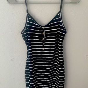 black and white dress